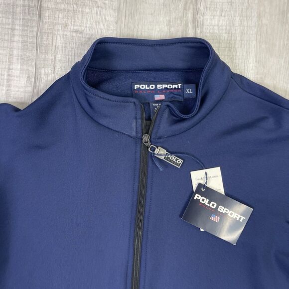 NWT Vintage Polo Sport Ralph Lauren Jacket Womens XL Navy Black Full Zip P - Picture 4 of 9